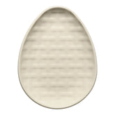Retired Embossed Egg Shaped Plate 10 Inch