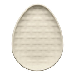 Retired Embossed Egg Shaped Plate 10 Inch