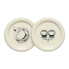 Fiesta Icons Disk Pitcher and Salt and Pepper, Set of 2, 4 3/8 Inch Coaster and Mug Covers, Set 1