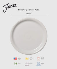 Bistro Coupe 10 1/2 Inch Dinner Plate Foundry