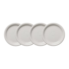 White Bistro Coupe 7 1/4 Inch Salad Plate, Set of 4