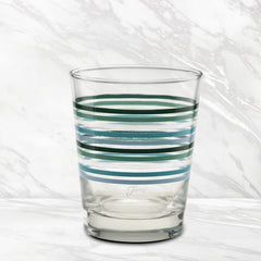 Fiesta Aegean Thin Stripe 15 oz. Tapered Double Old Fashion - Set of 4