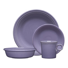 Lavender Classic Rim 4-Piece Place Setting, Service for 1