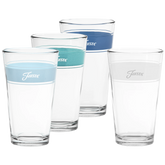 Coastal Blues 16 oz. Frame Cooler Mixed Color - Set of 4