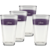 Lavender 16 oz. Frame Cooler Glass - Set of 4