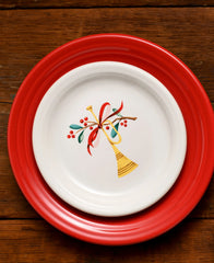 Retired Holly Berry Christmas Bistro Coupe 6 1/4 Inch Appetizer Plate