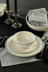 Black Band Classic Rim 10 1/2 Inch Dinner Plate