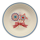 Americana Fan, Star, & Bow Classic Rim 9 Inch Luncheon Plate