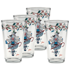 Nutcracker Sugar Plum Fairy 16 oz. Cooler Glass - Set of 4