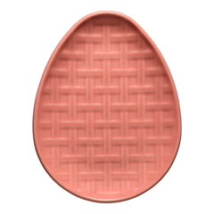 Retired Embossed Egg Shaped Plate 10 Inch