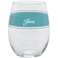 Coastal Blues 15 oz. Frame Stemless Wine Mixed Color – Set of 4