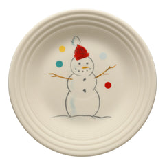 Jolly Christmas Snowman Classic Rim 9 Inch Luncheon Plate