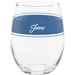Coastal Blues 15 oz. Frame Stemless Wine Mixed Color – Set of 4