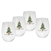 15 oz. Fiesta® Christmas Tree Stemless Wine – Set of 4