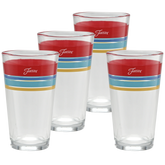 Vibrant 16 oz. Edgeline Cooler Glass - Set of 4