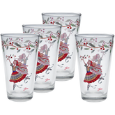 Nutcracker The Ballerina 16 oz. Cooler Glass - Set of 4