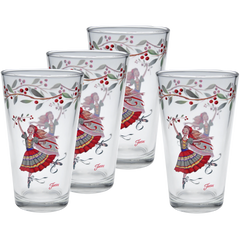 Nutcracker The Ballerina 16 oz. Cooler Glass - Set of 4