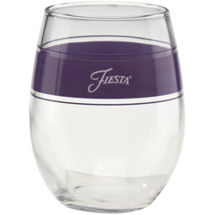 Lavender 15 oz. Frame Stemless Glass – Set of 4