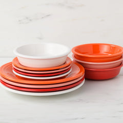 Mixed Sunset Horizon Classic Rim 12-Piece Dinnerware Set, Service for 4