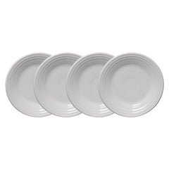 White Classic Rim 9 Inch Luncheon Plate, Set of 4
