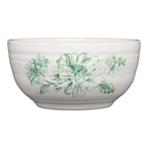 Botanical Floral Jade Bistro Coupe 5 1/2 Inch Cereal Bowl 22 OZ