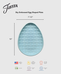 Retired Embossed Egg Shaped Plate 10 Inch