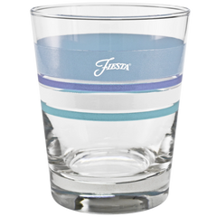 Coastal Blues 15 oz. Edgeline Tapered Double Old Fashion – Set of 4