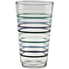 16 oz. Fiesta Lavender Bloom Thin Stripe Cooler Glass - Set of 4