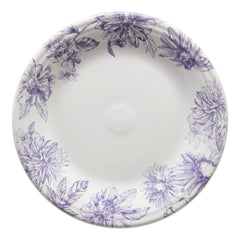 Botanical Floral Lavender Classic Rim 10 1/2 Inch Dinner Plate