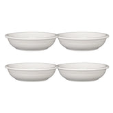 White Set of 4 Classic Rim 8 3/8-Inch 34OZ Pasta Bowls