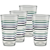 16 oz. Fiesta Lavender Bloom Thin Stripe Cooler Glass - Set of 4