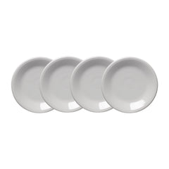 White Classic Rim 7 1/4 Inch Salad Plate, Set of 4