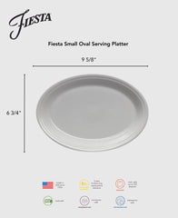 Lavender 9 5/8 Inch Small Oval Serving Platter