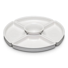 White 5-Piece Entertaining Set 8 1/5 Inch