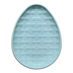 Retired Embossed Egg Shaped Plate 10 Inch