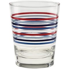 Fiesta Americana Thin Stripe 15 oz. Tapered Double Old Fashion - Set of 4