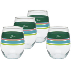 Retired 15 oz. Fiesta® Edgeline Stemless Wine Tropical – Set of 4