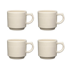 Linen 16 OZ Set of 4 Stackable Mug Set