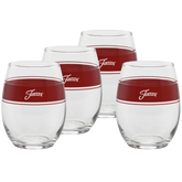 15 oz. Fiesta® Frame Stemless Wine Scarlet – Set of 4