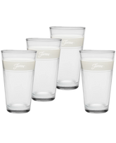 Linen 16 oz. Frame Cooler Glass - Set of 4