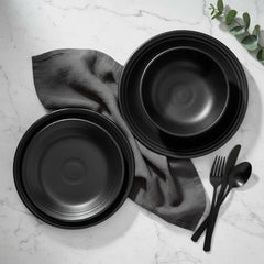 Classic Rim 12-Piece Dinnerware Set, Service for 4, Foundry