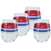 Americana 15 oz. Edgeline Stemless Wine – Set of 4