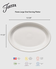 Lavender 13 5/8 Inch Large Oval Serving Platter