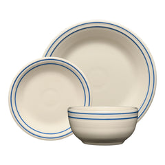 Americana Lapis Band Classic Bistro 3-Piece Place Setting, Service For 1