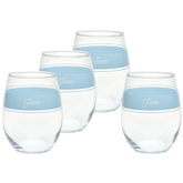 15 oz. Fiesta® Frame Stemless Wine Sky – Set of 4