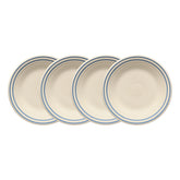 Americana Lapis Band Set of 4 Classic Rim 9 Inch Luncheon Plate