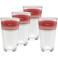 Horizon Sunset 16 oz. Edgeline Cooler Glass Mixed - Set of 4