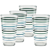 16 oz. Fiesta Aegean Thin Stripe Cooler Glass - Set of 4