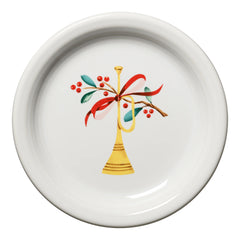 Retired Holly Berry Christmas Bistro Coupe 6 1/4 Inch Appetizer Plate