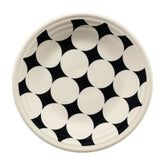 Fiesta Black Kaleido Circles Classic Rim 9 Inch Luncheon Plate